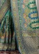 Peacock Motifs Banarasi Silk Saree For Women